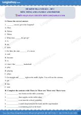 Đề thi học kì 2 Tiếng Anh 4 Family and Friends - Đề số 3